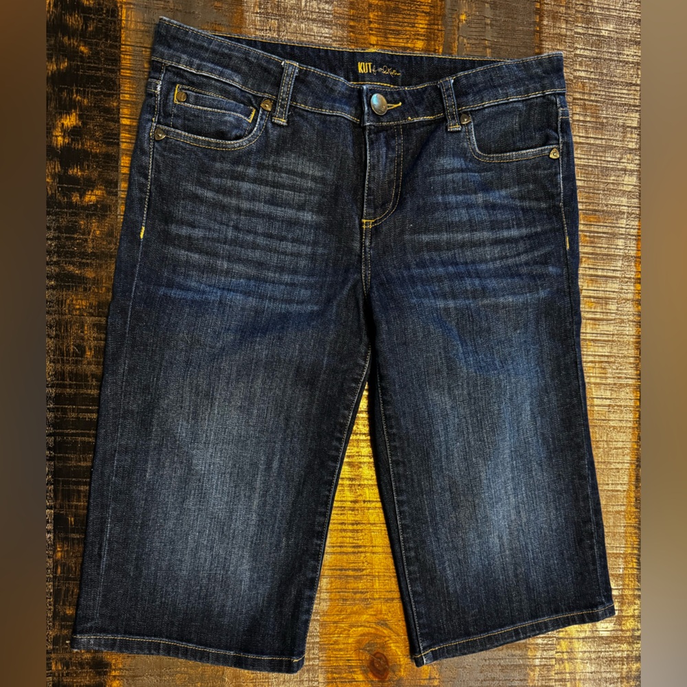 Womens Jeans Shorts Culottes Bermuda 15” Inseam Size 6 Kut From The Kloth Brand